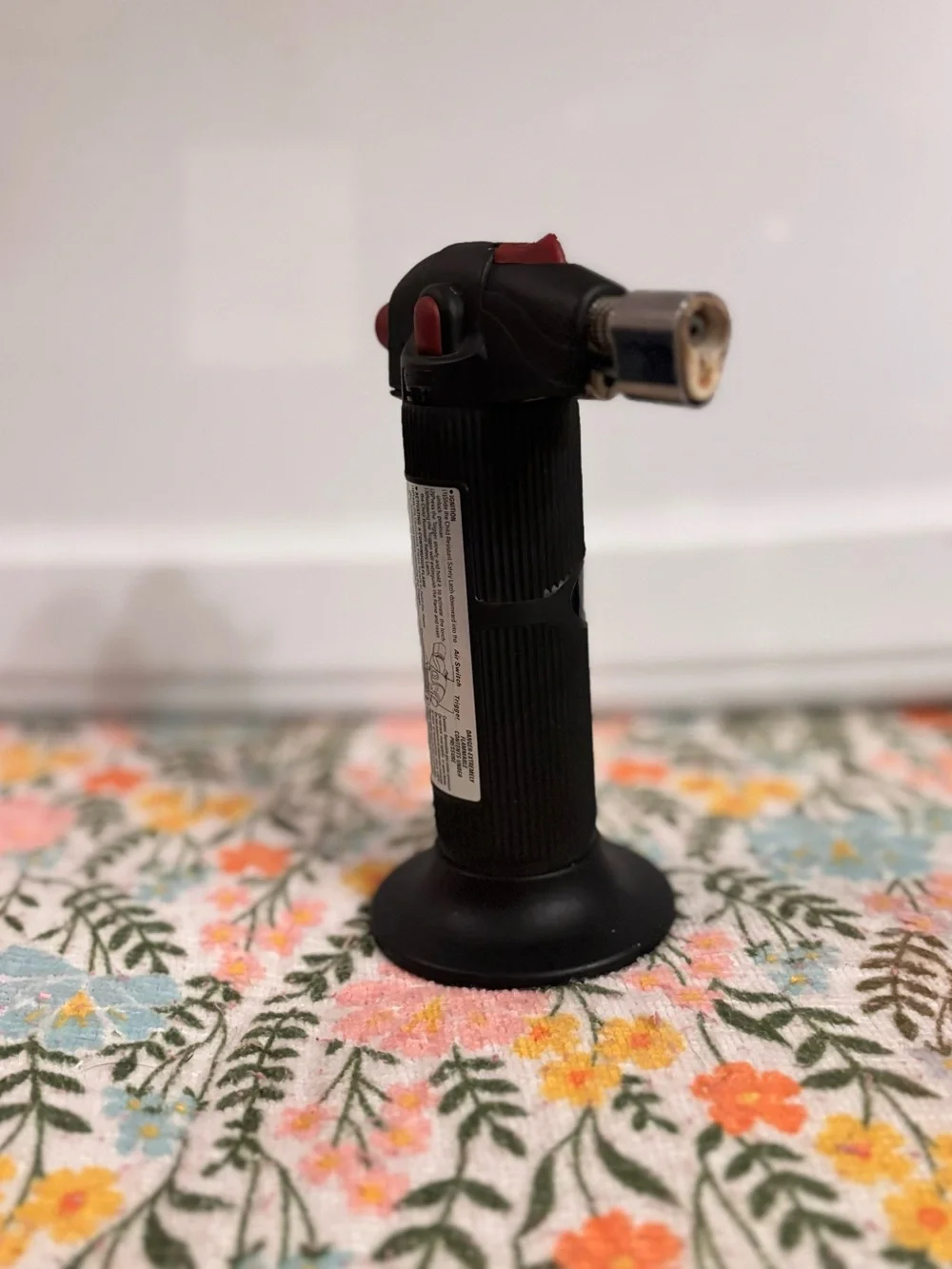Black Butane Torch - Adjustable Flame